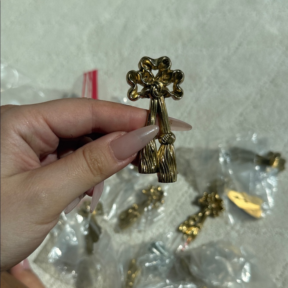 Gold Bow Drawer Pulls